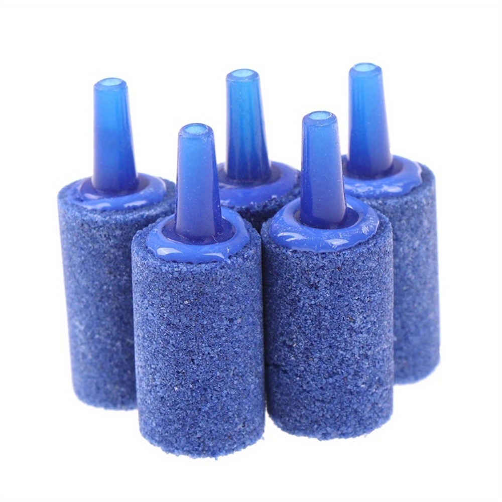 TEMU 5pcs Of Aquarium Bubble Stones, Cylindrical Oxygenation Additions Suitable For Fish Tanks, Without Battery