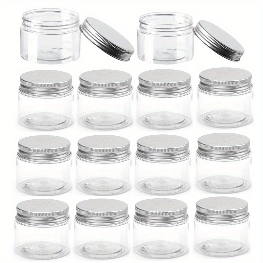 14pcs Portable Storage Containers With Seals, Ideal For Outdoor, Camping, Traveling To Store Cosmetics, Craft Supplies, Paints, Etc