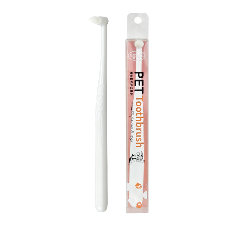 Pet Products, Pet Toothbrushes, Dog Toothbrushes, Cat And Dog Oral Cleaning 10, 000 Hairs , Special-shaped Toothbrushes, Without Battery