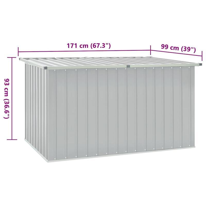 garden storage box outdoor storage cabinet yard tool box gartenbox grau 171x99x93 cm free shipping box cabinet rack for outdoor storage