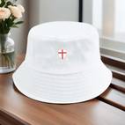 england 2 white print bucket hat lightweight breathable polyester fisherman sun hat with for outdoor sports road trips and music festivals outdoor sports bucket hat breathable fabric