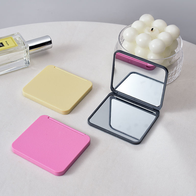 5pcs Set of Random Color Double-Sided Square Makeup Mirrors