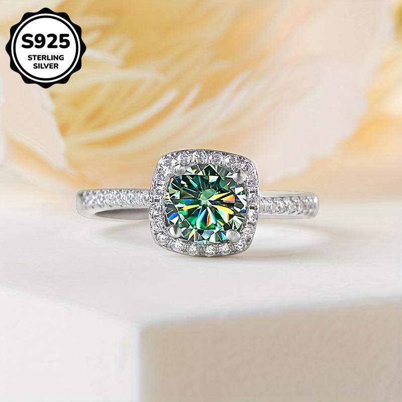 S925 Silver Synthetic Zirconia Jewelry Set, 3pcs Gift