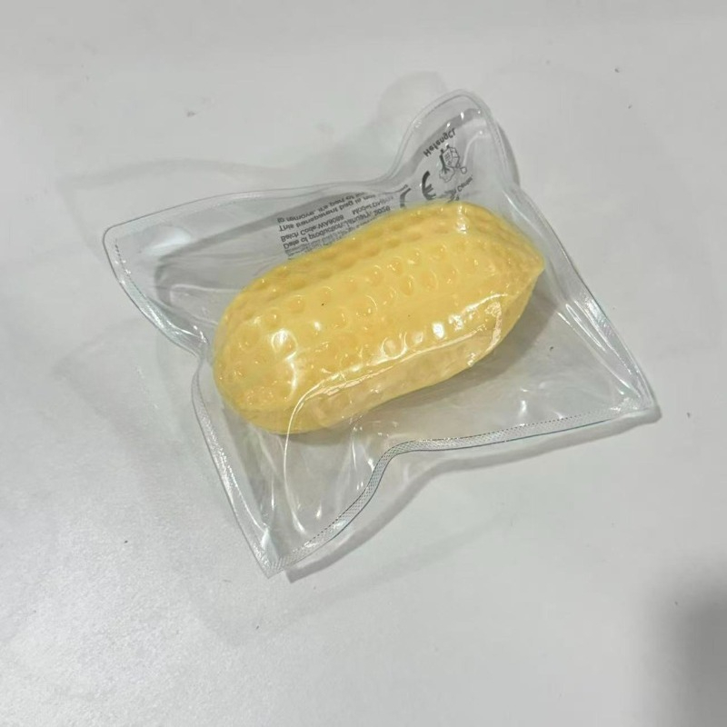 Image of 1pc 's New Large Peanut Pinch Toy, Simulated Food Peanut Taba Soft Toy - Perfect For Birthday Gifts, Soft Slow Rebound, Stretchable, Party Gifts, Fun Squeeze Toys, Ideal For Birthday And Party Gifts.