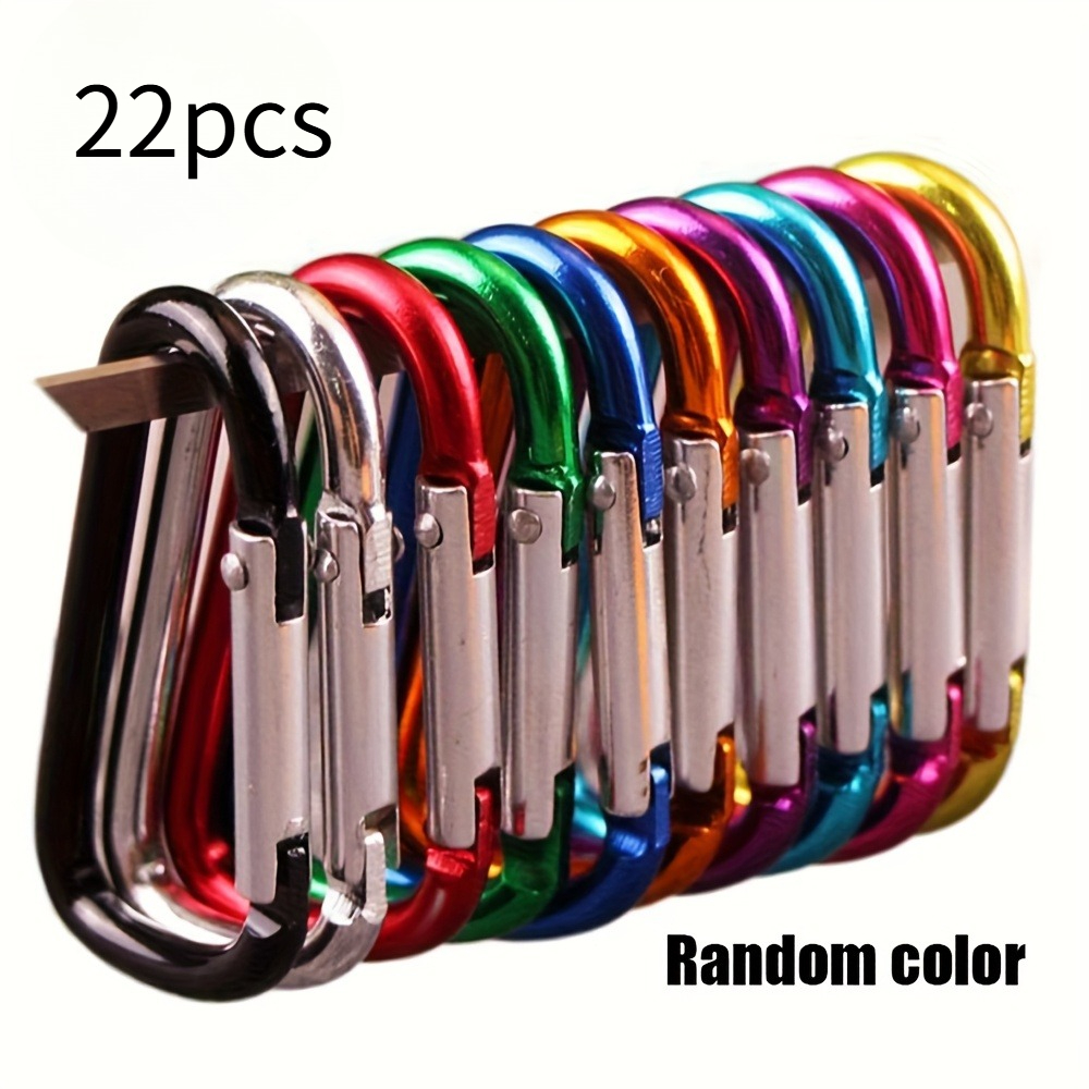 TEMU 22pcs Random Buckles, Suitable For Hiking, Camping, Fishing, Day Celebration, Labor Day, And - Multi-colored Mix, Camping Additions, Holiday