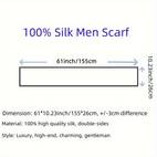 luxury 100 silk mens scarf red printed woven tie elegant accessory valentines day fathers day christmas