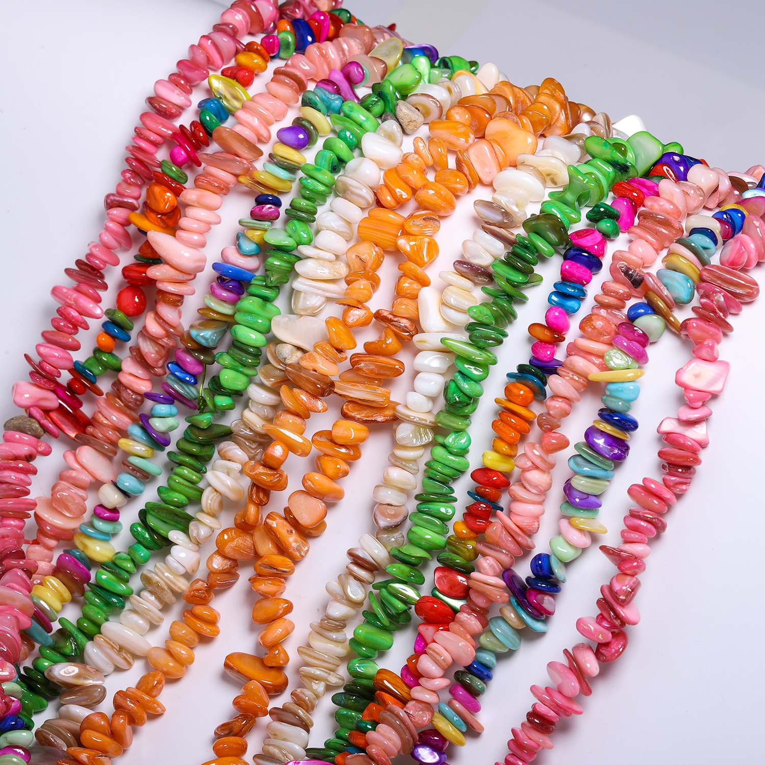 Naturally Shaped Crushed Stone Beads for Jewelry Making