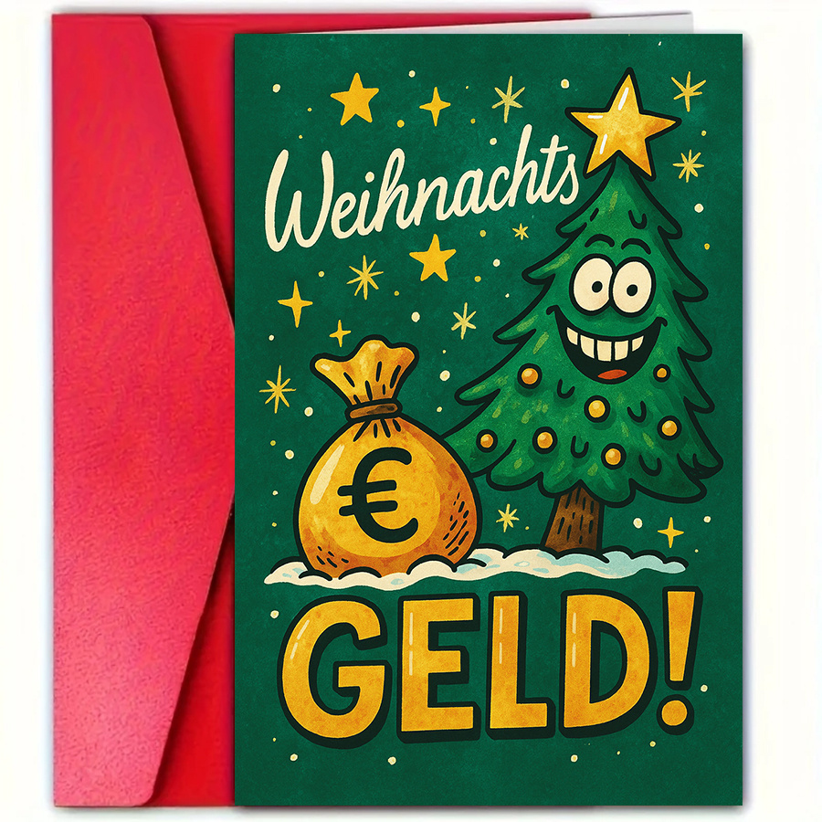 A Humorous Christmas Card Featuring A And A Tree, Ideal For Colleagues, , And Holiday Gift