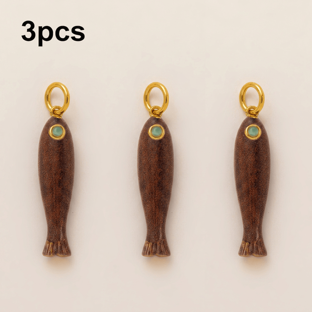 TEMU Collier pendentif de poisson , 3 pièces, avec yeux en synthétique - Minimaliste pour femme, sur le thème du poisson, accessoires de chaîne de