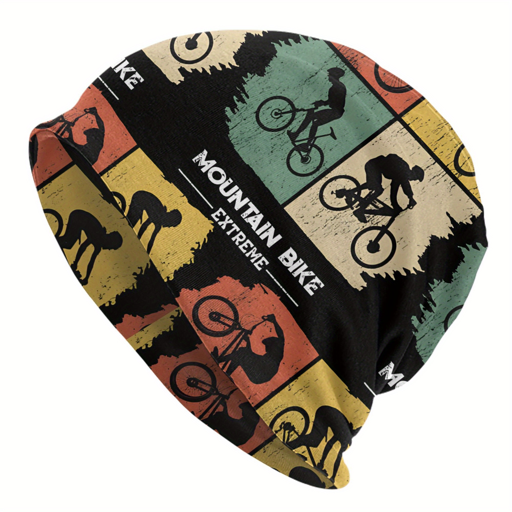 E-shop Bonnet Hüte Mountainbike MTB Herren Damen Dünne Mütze Mountainbike MTB Fahrrad Vintage Herbst Frühling Warme Kappe Design Skullies Beanies Caps