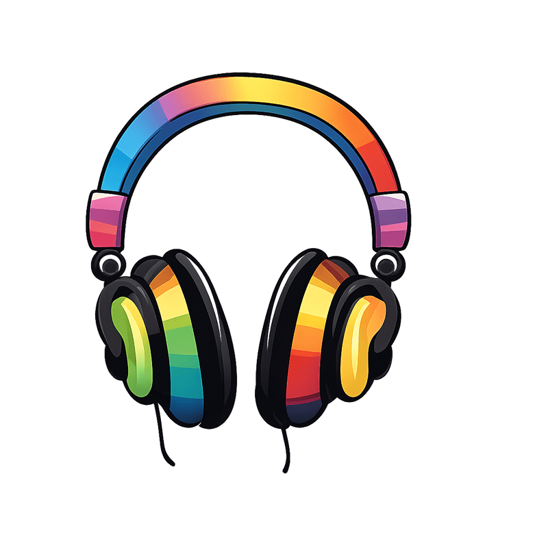 1pc Rainbow Headphone Pattern Iron on Transfer Stickers, Music Trend Elements, Washable Heat Press Decals, Suitable for Clothing T-Shirts, Hoodies, Backpacks And Other Clothing
