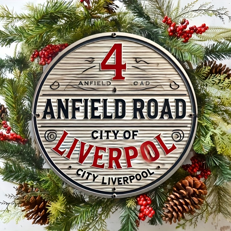 TEMU 2d Flat Road Retro Wooden Wall Sign - Decor, Pre-drilled Design, No Power Needed, Suitable For Indoor/outdoor Home, Office, Bar, Cafe - Perfect
