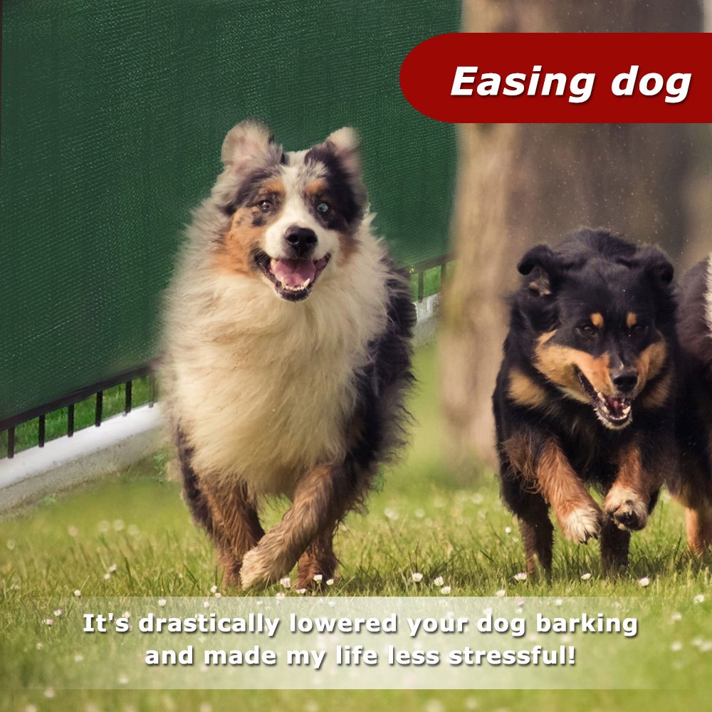 [5'x50' Heavy Duty Fence Screen] Heavy Duty 5'x50' Green Mesh Windscreen & Shade Fabric | Durable Build, 91% Light Blocking, Tear-Resistant with Brass Grommets, Easy Installation, Outdoor Privacy Solution | Versatile Outdoor Screen, Reinforced Edges, Privacy Fence Panels for Outside