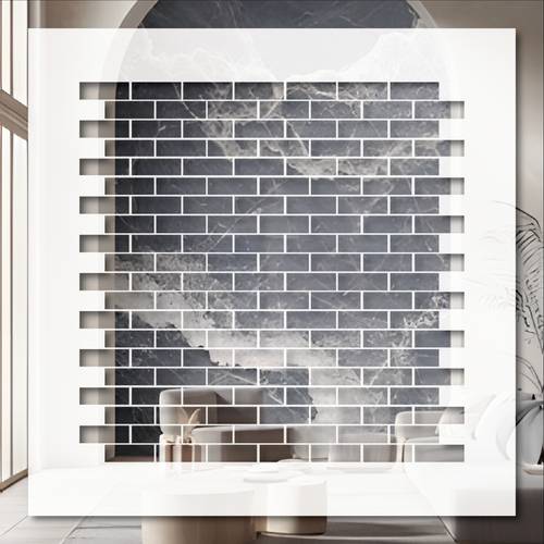reusable brick wall texture stencil suitable for walls furniture tiles fabric doors glass 11 8x11 8inch brick template with realistic mortar lines for diy painting tile decoration home renovation