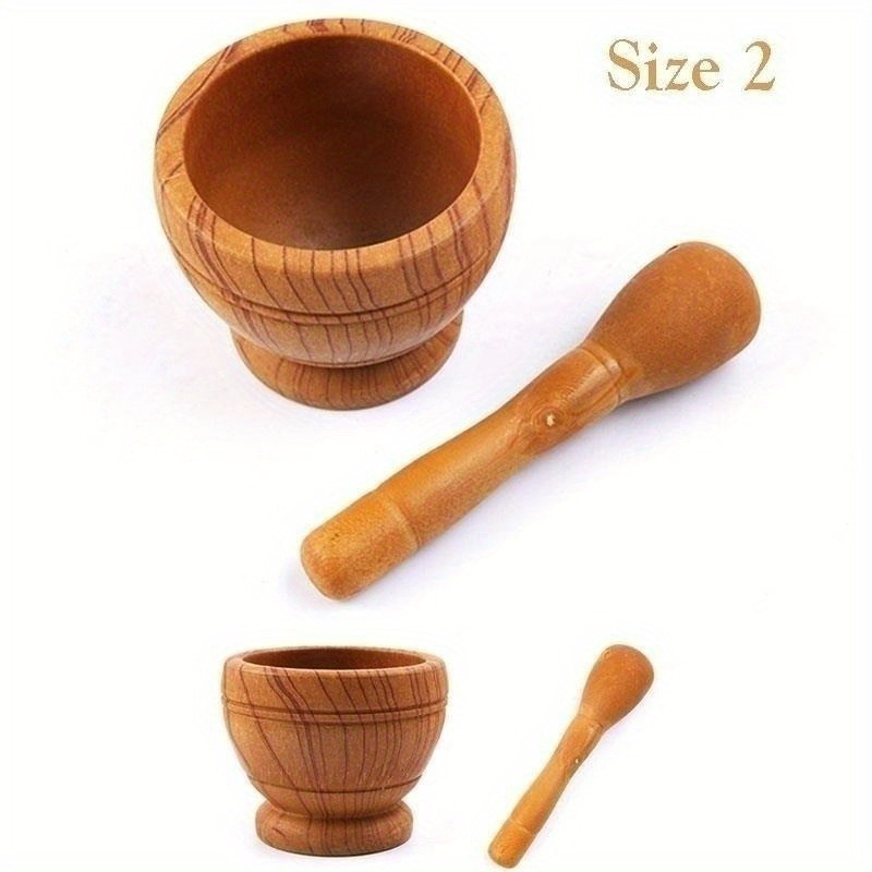 TEMU Resin Mortar Pestle Set Garlic Spice Mixing Grinding Crusher Bowl Tools