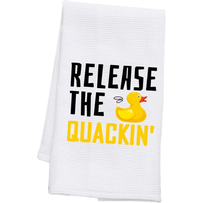 

Polyester Kitchen Towel - 18x26 Inch, Funny , Perfect Gift For Duck Enthusiasts, Machine Washable, Ideal For Cooking & Baking