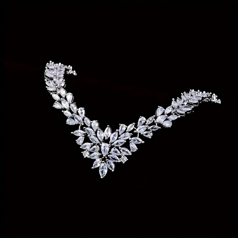 925 sterling silver moissanite necklace earrings luxurious vintage boho style ideal gift for girlfriend mothers day birthday wedding gift box included daily wear jewelry vintage boho style durable jewelry Product details 5
