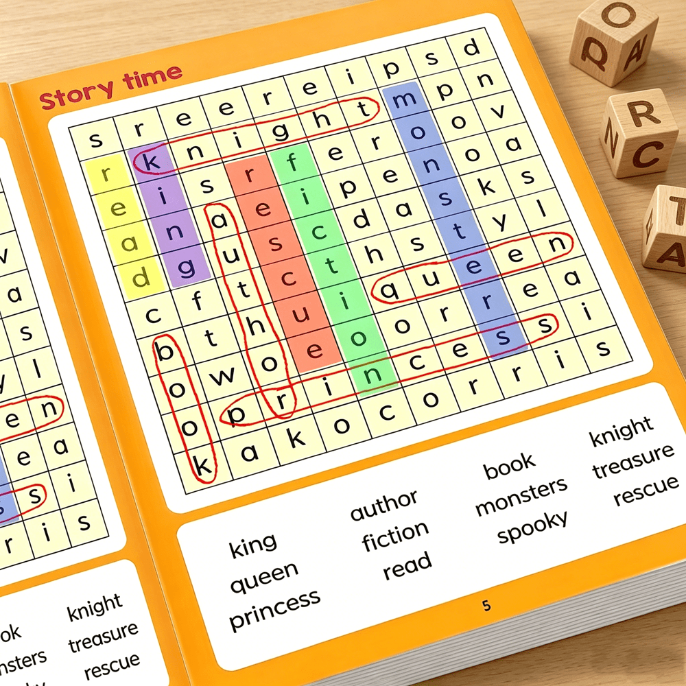 Kids Spelling Word Search Workbook for Vocabulary Practice