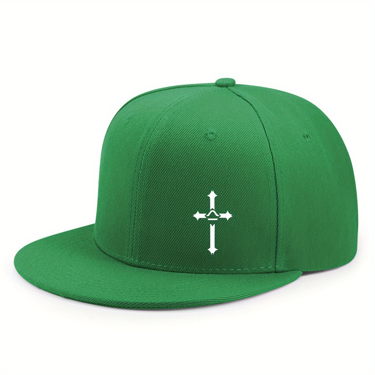 Men's Snapback Baseball Cap - Hip Hop Style Flat Visor Adjustable Unisex Cap, Breathable