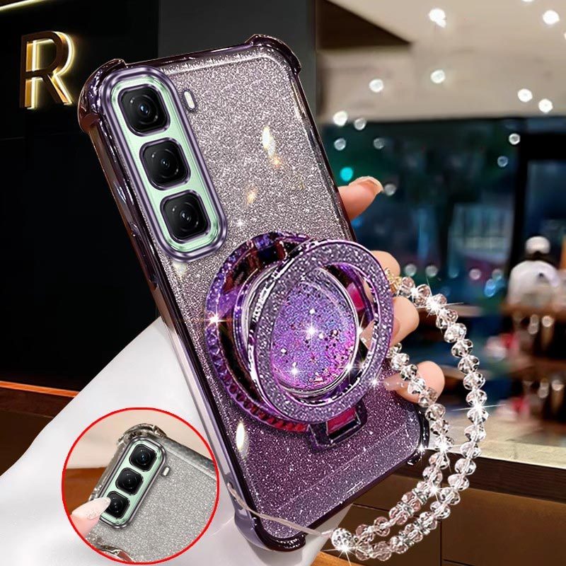 TEMU Funda para teléfono: Hot 60i con diseño exquisito de soportes y cordones, ideal para entretenimiento, cómoda y duradera, compatible con infinix
