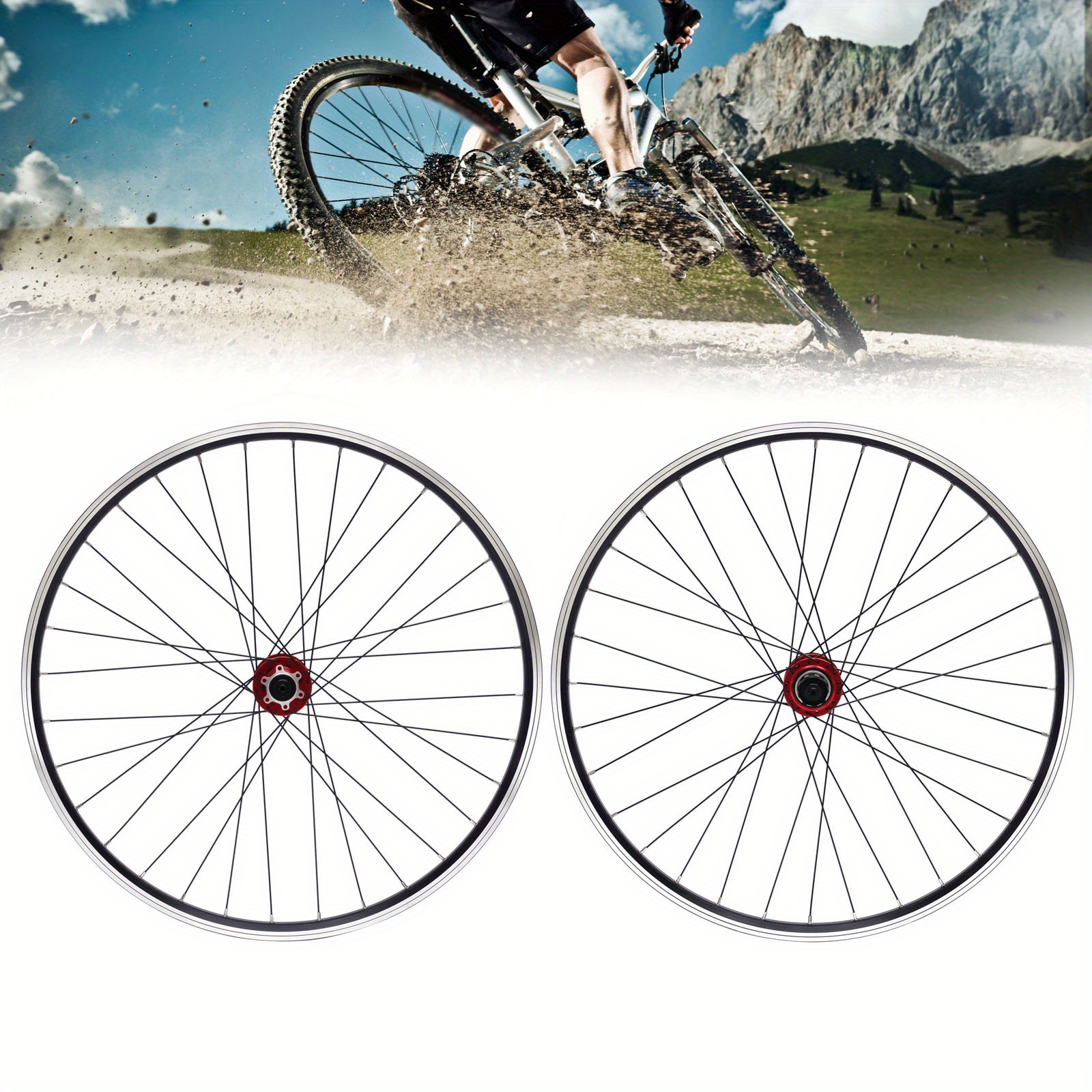 69,85 cm fahrrad - und hinterrad set mtb felgen set aluminiumlegierung rad  felge scheibenbremsen - sport & outdoor - Temu