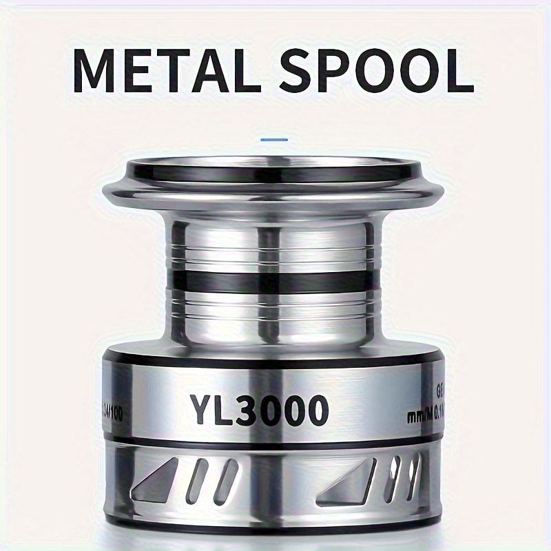 [Metal Fishing Reel] Metal Spinning Wheel with Swinging Arm Fishing Reel | Ergonomically Designed Handle, Durable Metal Arm, Suitable for Sea Fishing Rods, Freshwater and Saltwater Fishing | Made of Multi-Colored Stainless Steel and PA Body, Perfect Gift for Christmas, Valentine's Day, or Fishing Enthusiasts