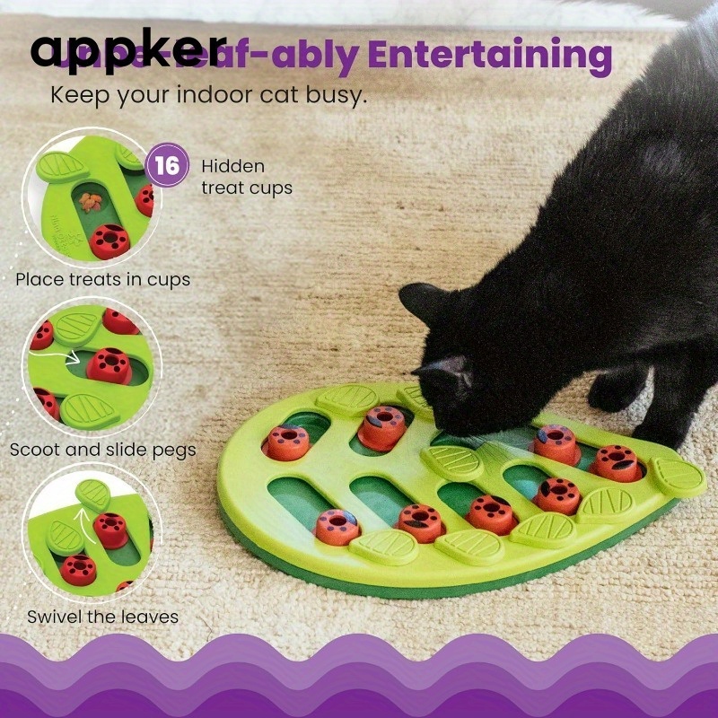 interactive cat treat puzzle toy brain Temu Italy