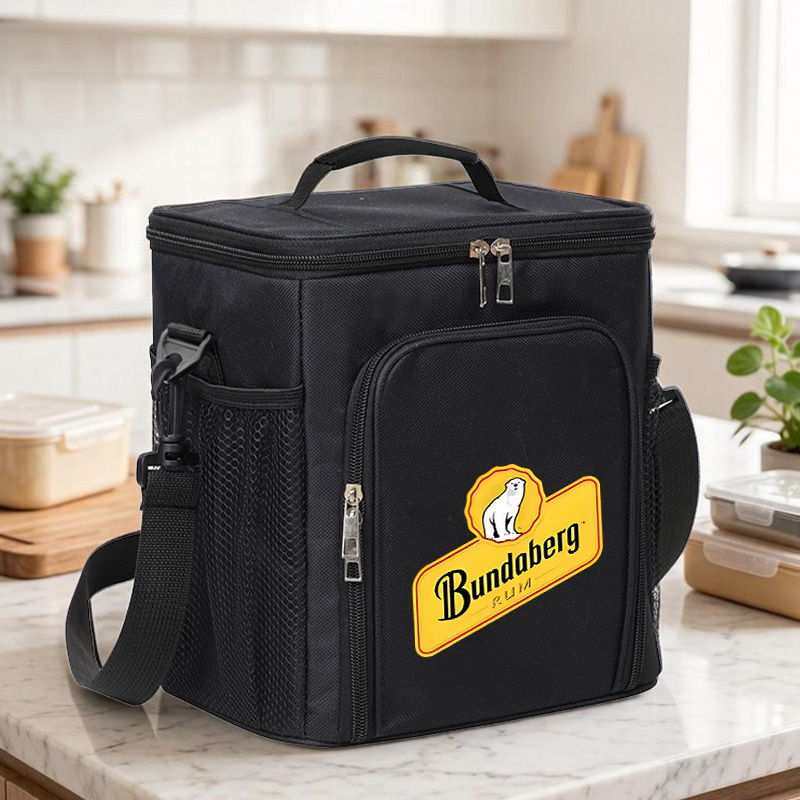 TEMU 1pc Bundaberg Printed Lightweight Lunch Bag, Large Capacity Lunch Bag, Commuter Lunch Box, High-quality Fabric, Sturdy Handle, Portable Design,