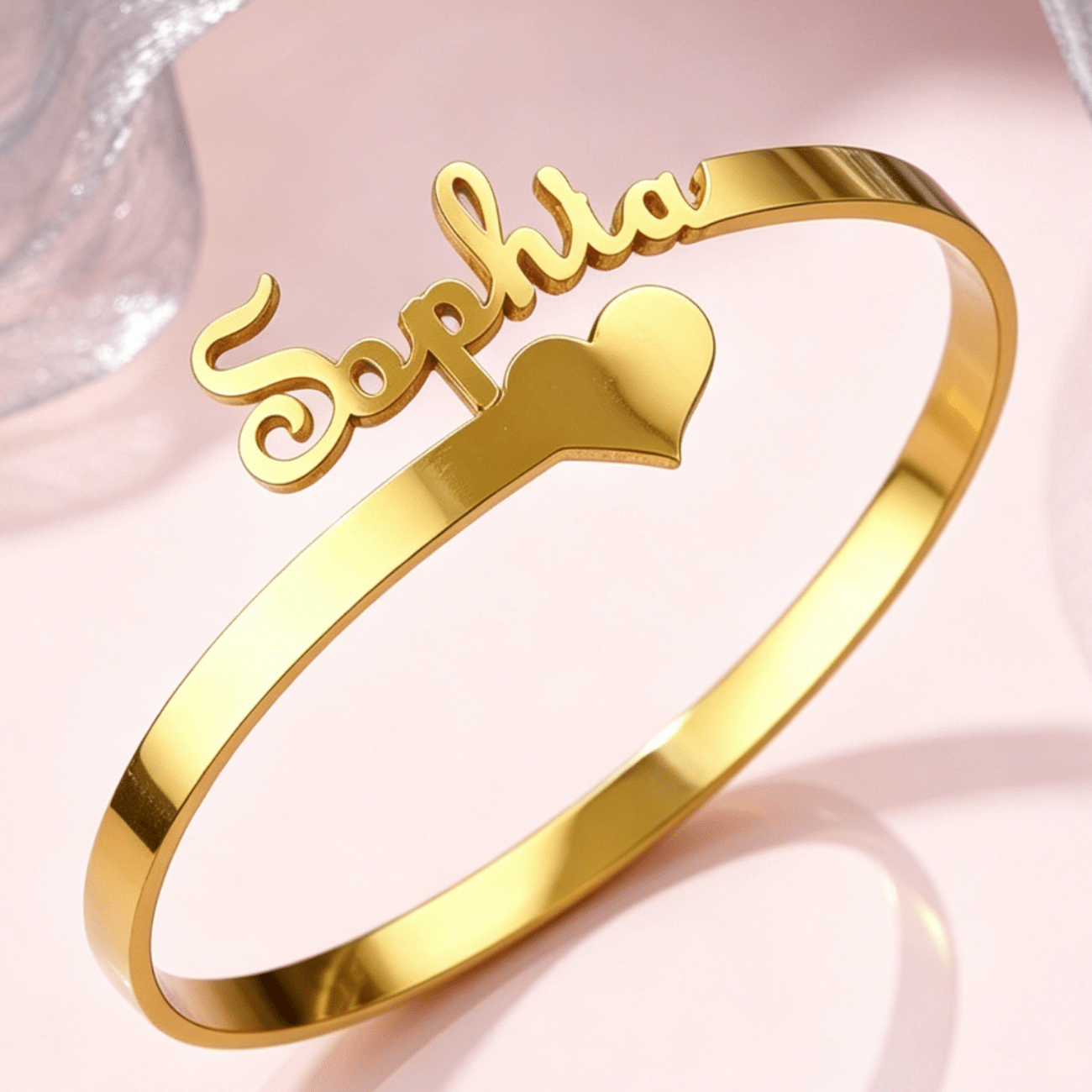 TEMU [Personnalisation] Bracelet Nom sur Mesure, Bracelet Nom Doré, Idéal Cadeau de Noël pour Elle, Cadeau d'Anniversaire, Accessoire , Bijoux pour