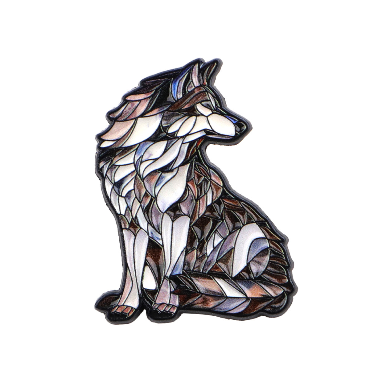 1pc Wolf Enamel Pin Cartoon Pins Gift Briefcase Badges Badges On Backpack Brooch For Clothes Cute Things Brooches