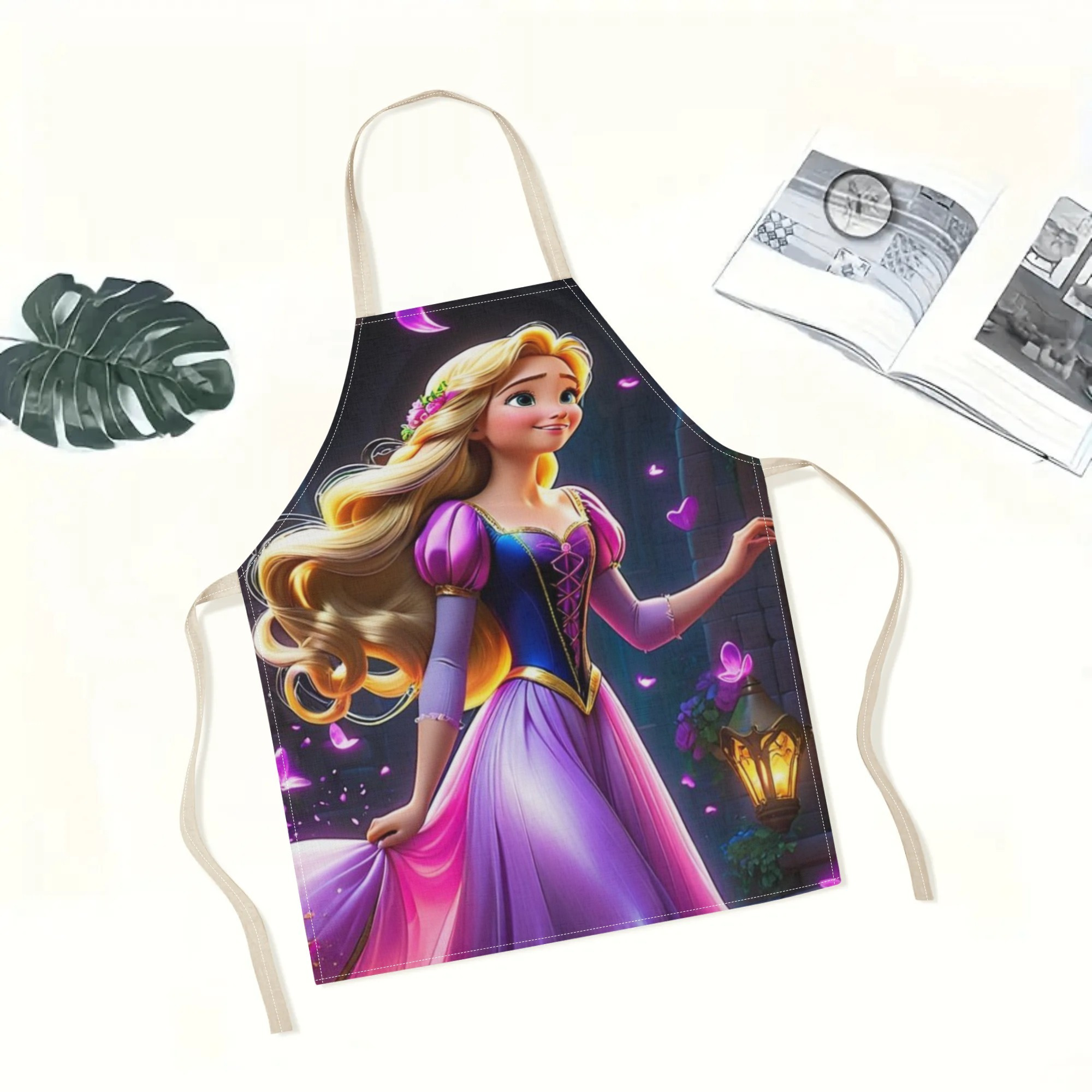 disney   cartoon waterproof apron - elegant &   polyester, no-lining,   hotels, supermarkets, restaurants, fruit shops, milk tea stands, and home use details 0