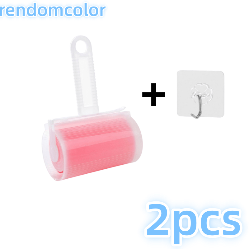 TEMU Reusable Washable Lint Roller, Large Sticky Hair Remover Roller For Clothes, Sofa, Bedding, Random Color Delivery, Easily Remove Pet Lint, With