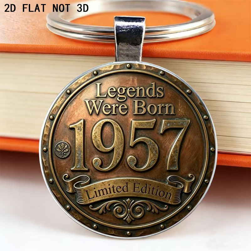 TEMU 2d Flat, 2d Flat Not 3d Retro 1957 Edition Keychain, Suitable For Decorating Bags And Car Keys, Perfect For Collecting Enthusiast Gifts, Bag And