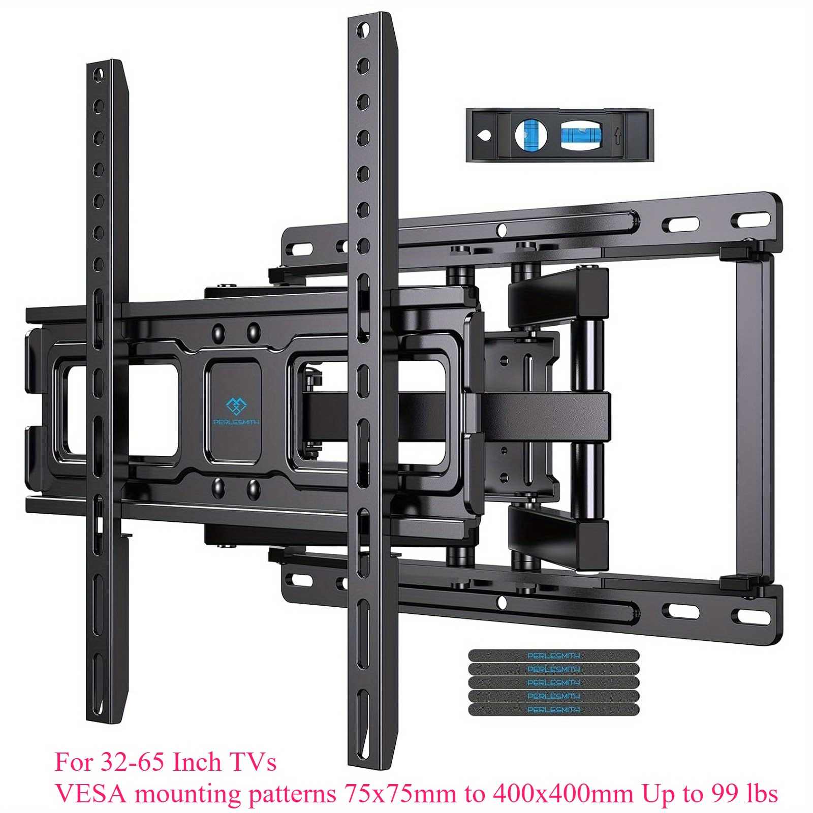 TEMU Dreamsmith Fits 42- Stand, Tv Stand, Tv Stand And Wall Mount, Mount (up To 132 Lbs), Tv Stand With Dual Articulating , Tilt, Swivel, Extend, Level, Max Vesa 600x400mm, 16 Inch Studs, Panel Tv M