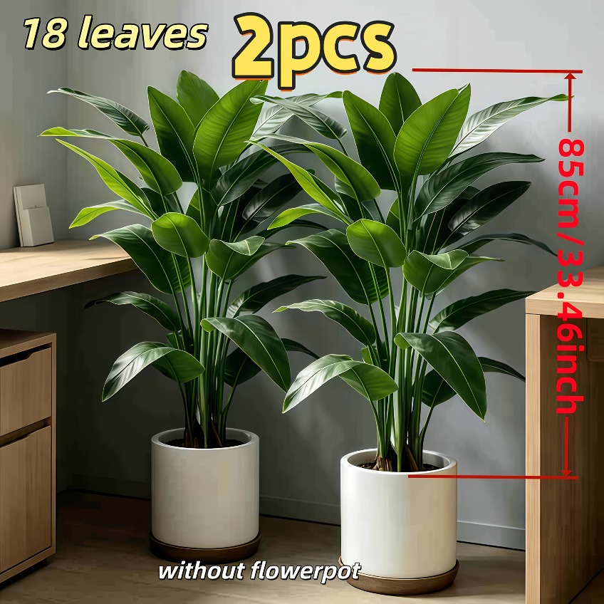 TEMU 2pcs Simulation Rich , Low Maintenance Plastic Decor, Perfect For Indoor And Outdoor Use. Perfect With Garden, Wedding, Home, Office, Ideal For