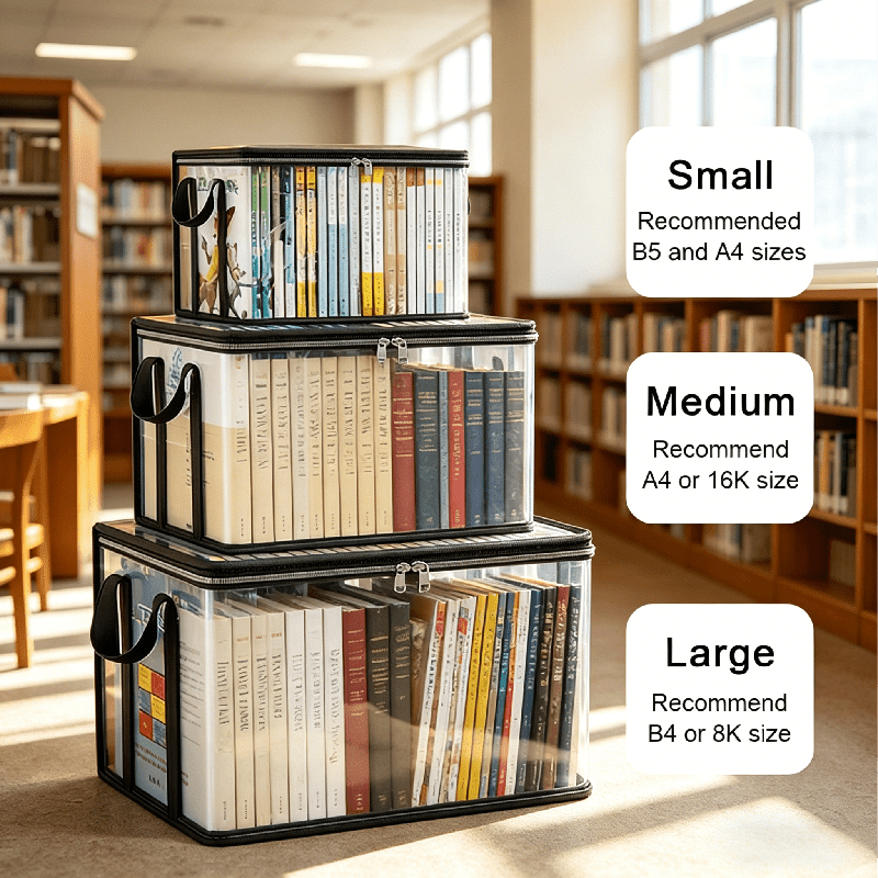 transparent plastic storage box with   rectangular organizer for books clothes office supplies dustproof sturdy