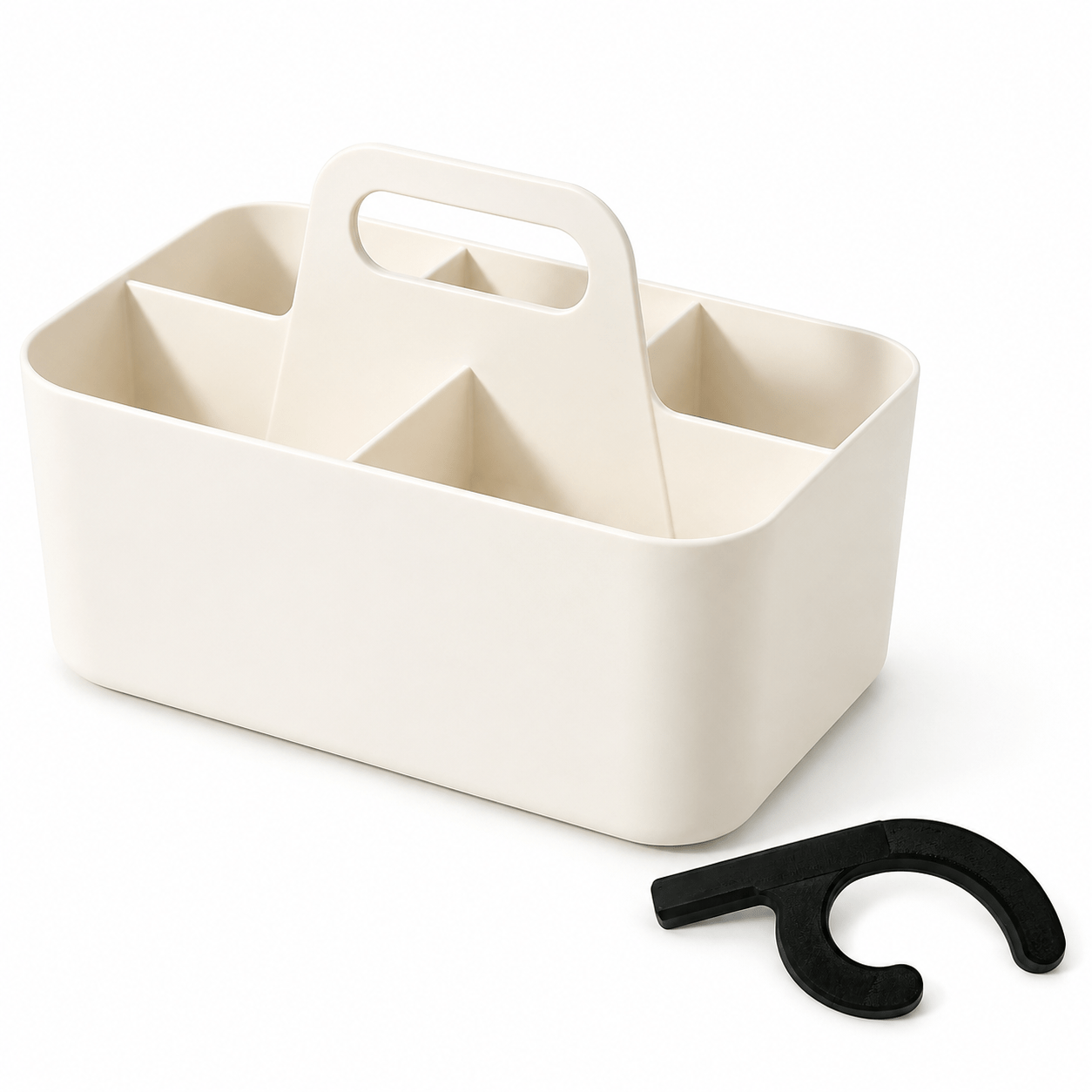 TEMU 2pcs Set (multi-functional Storage Basket + Portable Desktop Hook) - Multi-functional Storage Basket For Easy Organization, Portable Pencil And