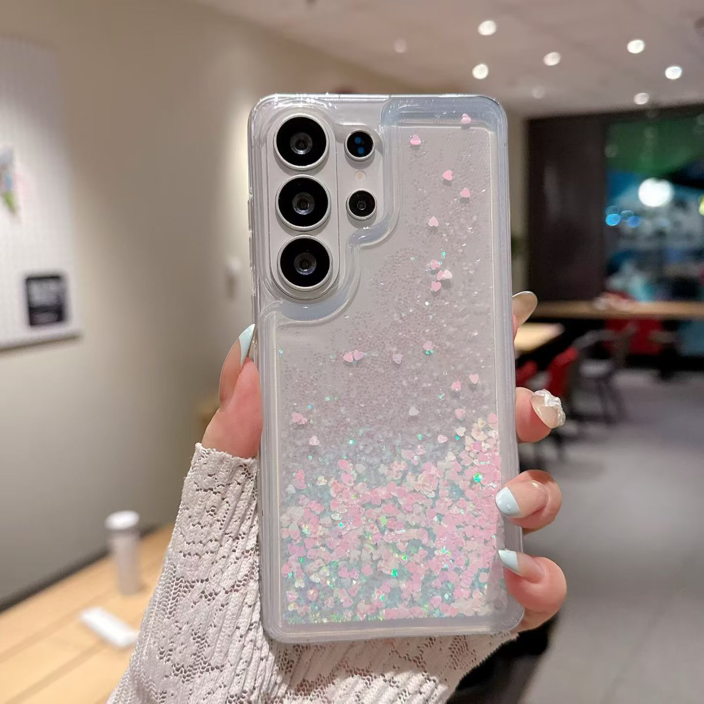 TEMU Phone Case - High-value Quicksand Phone Case, Perfect Valentine's Day/birthday/winter Gift For Yourself/ /girlfriend/boyfriend, Suitable For