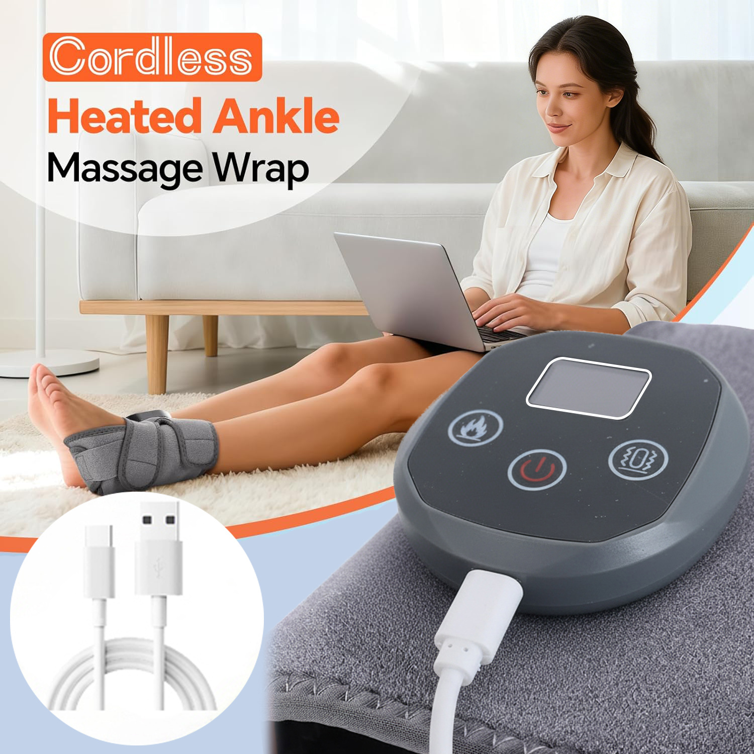 massagegerät mit vibration für beine und füße HIYORI Infrarot Vibration Electric EMS Fußmassage Gerät