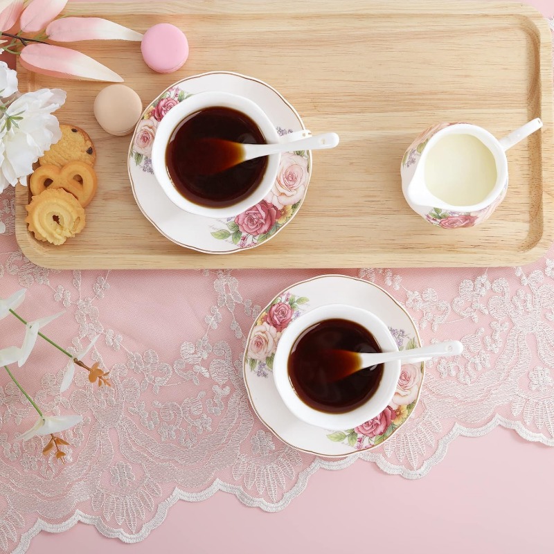       set - vintage floral bone china with   &  , elegant teapot & cups with saucers and sugar bowls for women, elegant gift box, durable & easy- , ideal for home, office, or special occasions, home dining, office  ,   women s breakfast or  ,  ,    , delicate porcelain, tea accessories,   pot, home  ,   Product details 3
