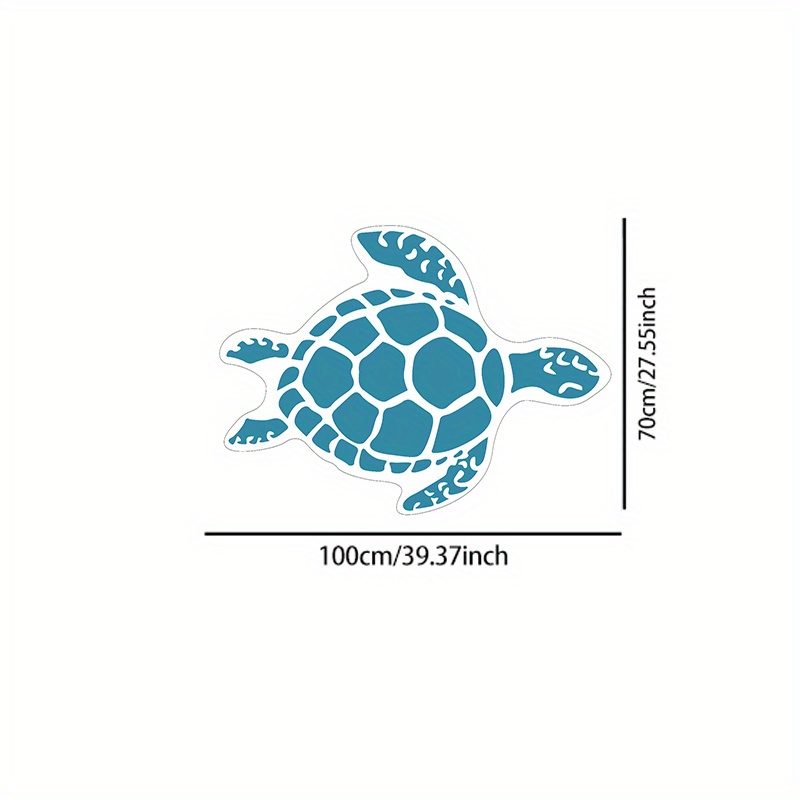 TEMU Tapis de bain motif tortue de mer 1pc, 1000G, 8mm d'épaisseur, fond en plastique à de velours épais de haute qualité, matériau , tapis de sol