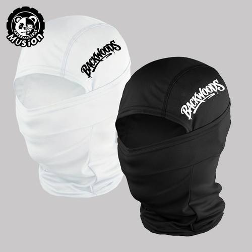 pasamontañas transpirable backwoods con estampado, mascarilla facial de cara completa, con forro a resistente al , mascarilla de equitación ventilada para motocicleta y ciclismo