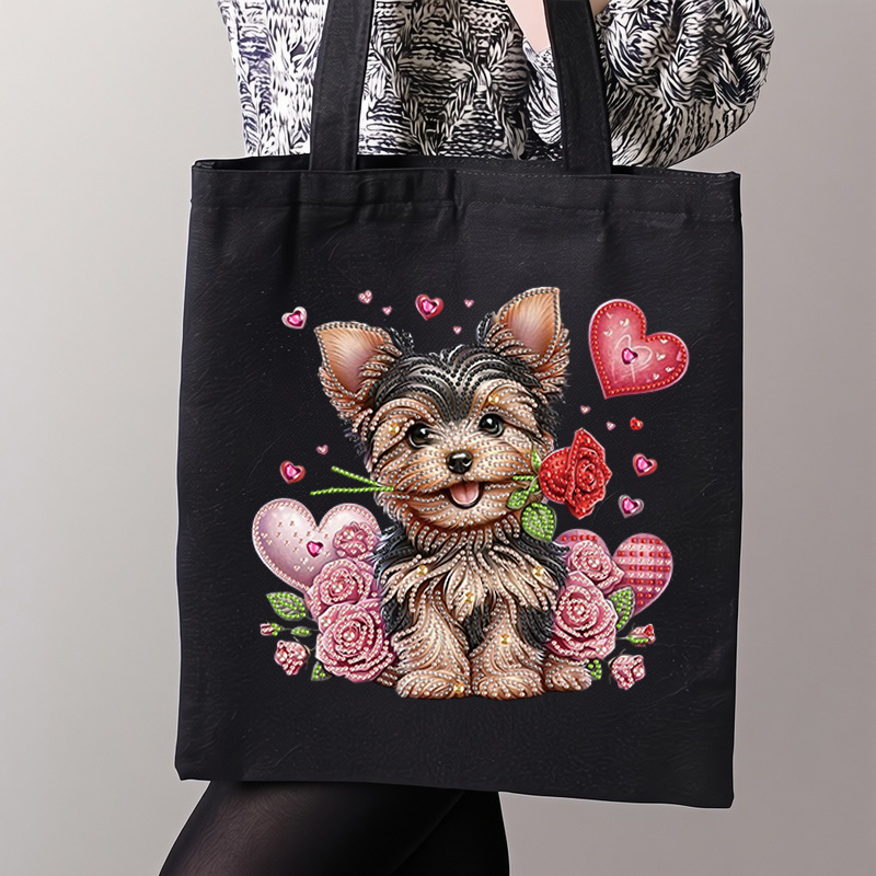 TEMU Diamond Painting Shopping Tote Handtas, Uniek Verjaardagscadeau voor Vrienden, Kerstmis, Nieuwjaar, Valentijnsdag