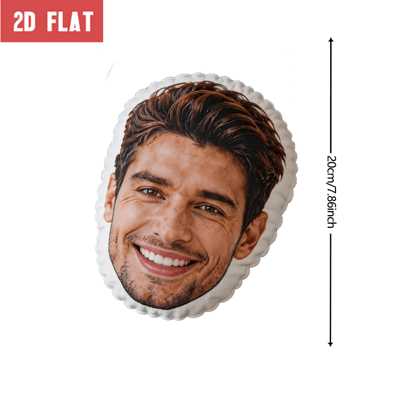 TEMU Cojín personalizado con foto, almohada grande con cara de hombre sonriendo con tu propia imagen, adecuada para sofá y cama, almohada de
