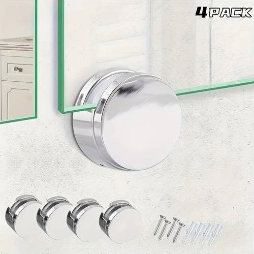 4pcs 8pcs anti rust mirror clips and fastening bathroom and makeup mirrors
