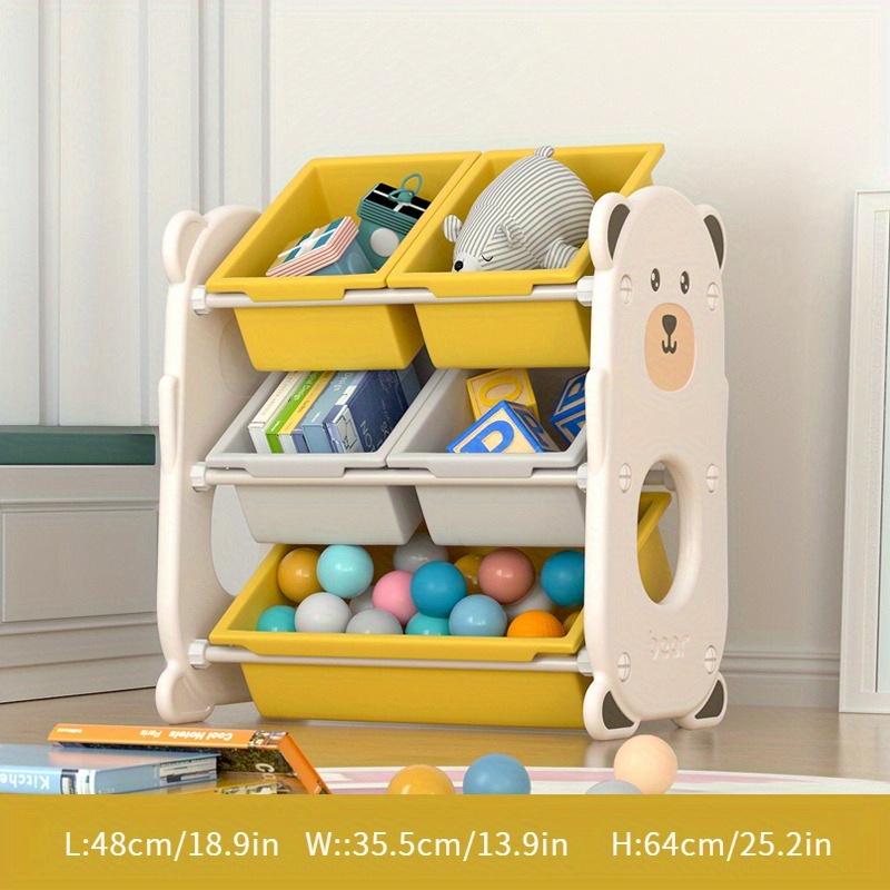 Compartment Colorful Toy Organizer 3-*-Tier Multi-Compartment - Main Image