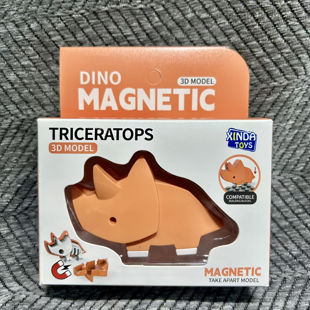 Magnetic Dinosaur Toy Set for Assembly
