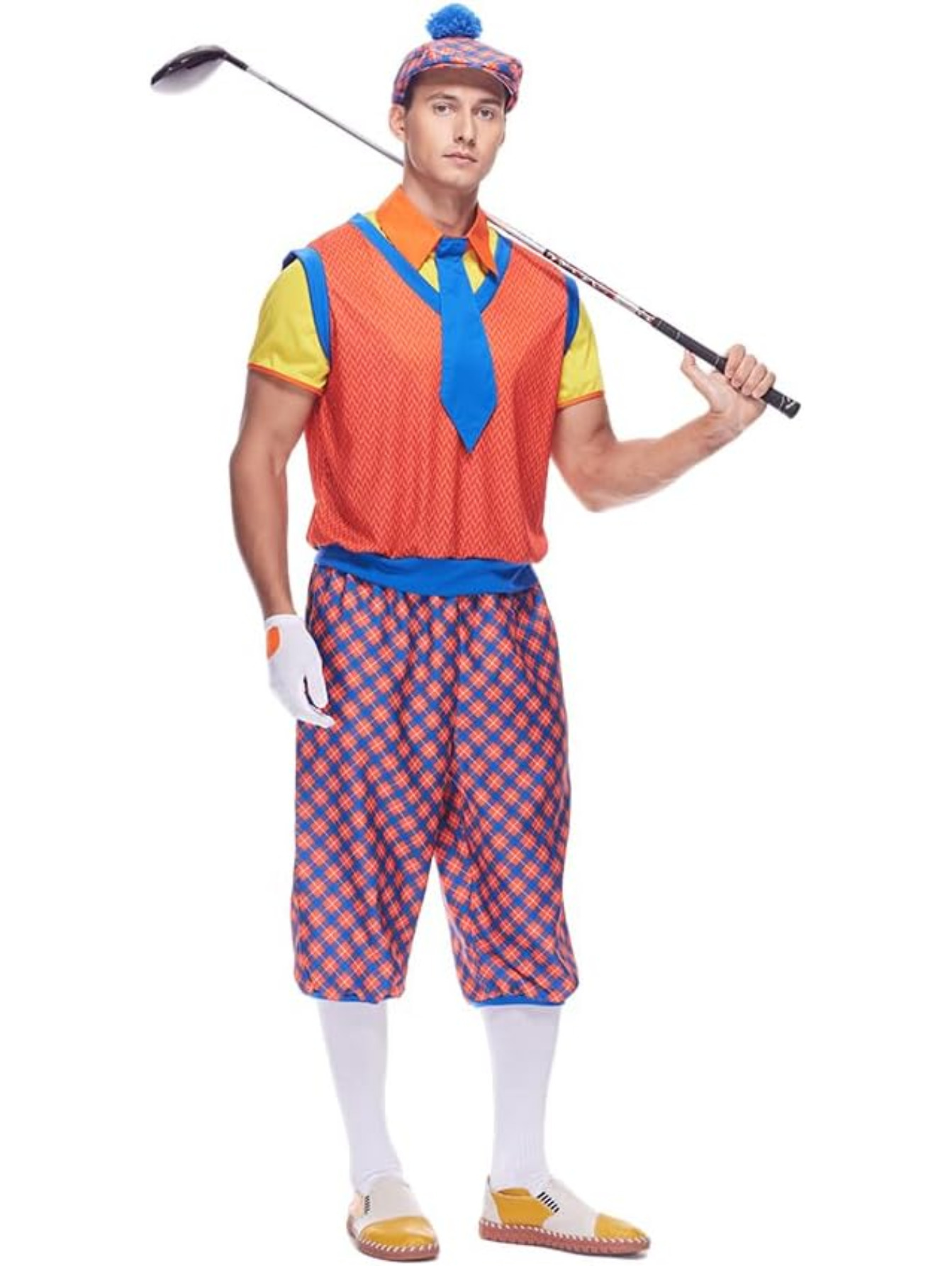 adult men old fashioned golfer costume vintage golfer set Temu