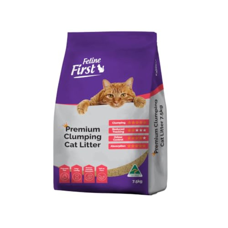 Low-Dust Odor Eliminator Suitable for Indoor Cats & Kittens - Rapid Liquid Absorption Litter Forms Solid Clumps, Odor Control, Hygienic Clumping Mechanism for Litter Box Maintenance, Suitable for Use