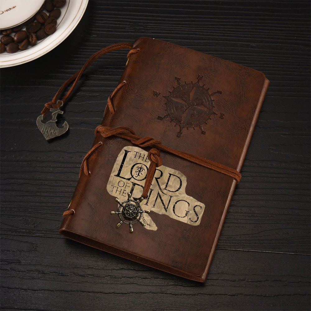 TEMU 1pc Warner . The Retro Notebook, Vintage Faux Leather Journal With Charm, , Travel Sketchbook, Office & School Supplies, Fan Gift